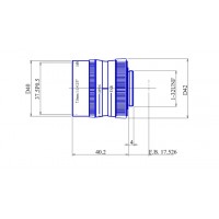 2/3-inch 7.5mm F1.4 Manual Iris Lens