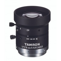 Tamron M117FM08 1/1.7" 8mm F2.4 Manual Iris C-Mount Lens, 6 Megapixel Rated